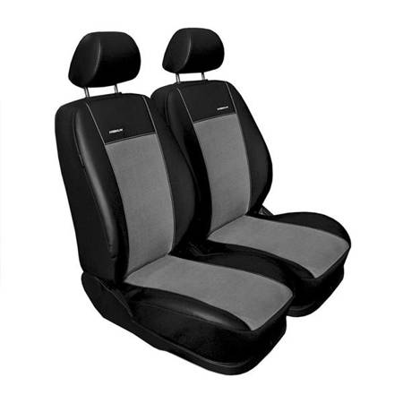 Coprisedili su misura per Volkswagen Caddy III Cargo (2004-2015) solo sedili anteriori - fodere sedili - set coprisedili auto - Auto-Dekor - Premium - grigio