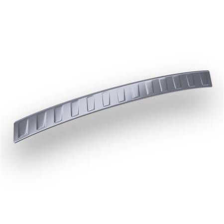 Protezione per paraurti posteriore in acciaio per BMW 3 F30 Berlina (4 porte) - (2011-2018) - Croni - Trapezi - argento (opaco)