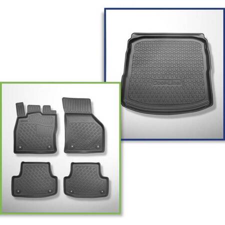 Set: tappetini in TPE + tappetino per bagagliaio per Audi A3 8V Berlina (09.2013-03.2020) - Aristar - Cool liner