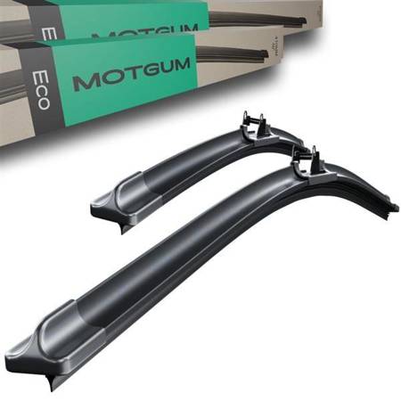 Spazzole tergicristallo anteriori per Opel Corsa D, E Hatchback, Van (07.2006-12.2019) - tergicristalli auto - lame tergilunotto - Motgum - spazzole piatte ECO