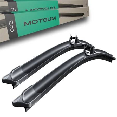 Spazzole tergicristallo anteriori per Skoda Fabia II Hatchback, Station Wagon (12.2006-12.2014) - tergicristalli auto - lame tergilunotto - Motgum - spazzole piatte ECO