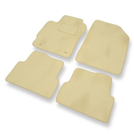 Tappetini auto in velluto per Chevrolet Aveo II T300 (2011-2020) - tappeti auto beige - DGS Autodywan